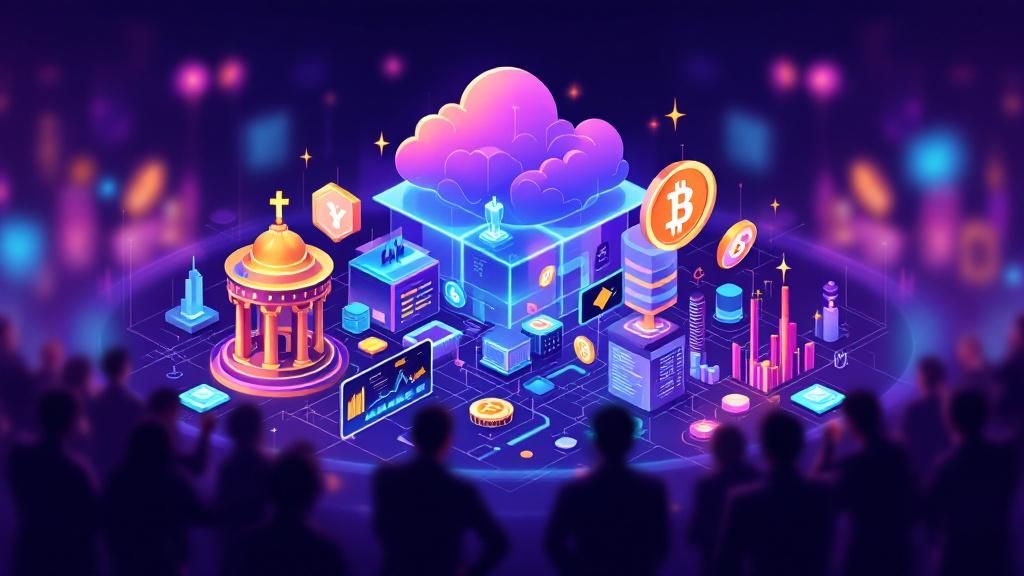 An infographic depicting current trends in virtual and augmented reality within cryptocurrency shows, including emerging technologies and innovative applications.