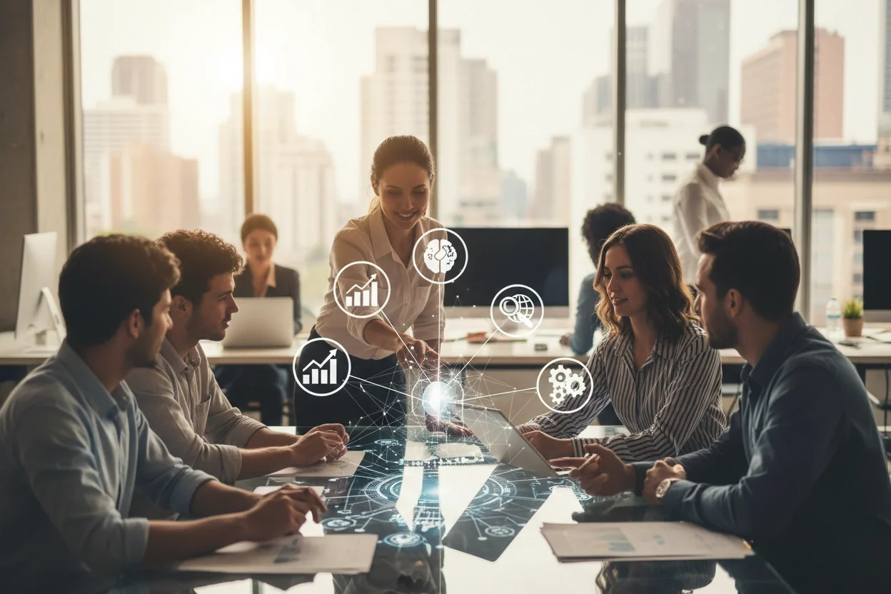 Professional image illustrating Understanding the Role of AI in Business Growth